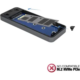 TOOQ TQE-2281G - Carcasa para SSD M.2 NGFF