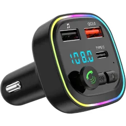 Transmisor Radio FM bluetooth coche, adaptador de