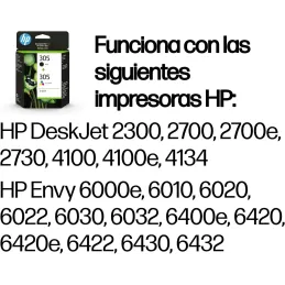 HP 305 6ZD17AE Pack de 2 Cartuchos de Tinta