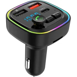 Transmisor Radio FM bluetooth coche, adaptador de