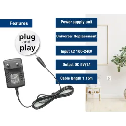 EDISION Fuente de alimentación 5V/1.0A 2pin EU