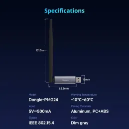 SONOFF Zigbee 3.0 USB Dongle Plus MG24, Puerta de