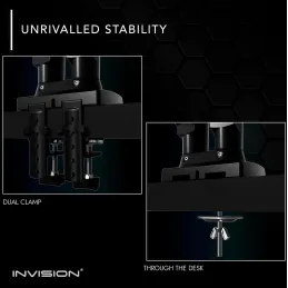 Invision Soporte Monitor Doble Brazo para Pantalla