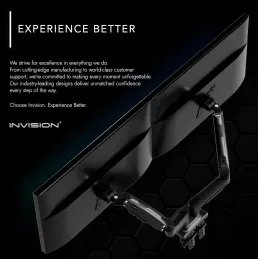 Invision Soporte Monitor Doble Brazo para Pantalla