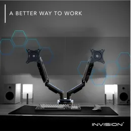 Invision Soporte Monitor Doble Brazo para Pantalla