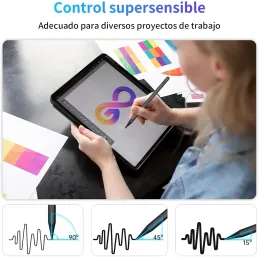 Lápiz para Apple iPad 2018-2025, 15Min Carga Rápida