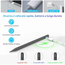 Lápiz para Apple iPad 2018-2025, 15Min Carga Rápid