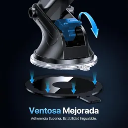 Miracase Soporte Movil Coche [Potente Ventosa& Gan
