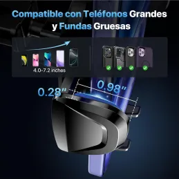 Miracase Soporte Movil Coche [Potente Ventosa& Gan