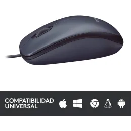 Logitech, USB, B100 Ratón con Cable