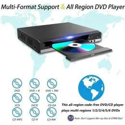 Reproductor de DVD para TV con HDMI Full HD 1080P