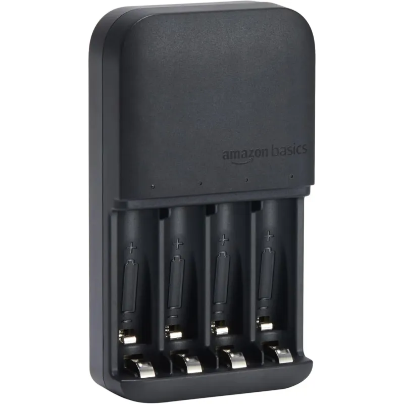 Amazon Basics Cargador de Pilas para Pilas Recarga