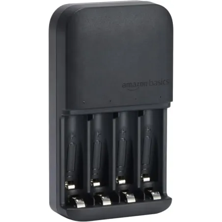 Amazon Basics Cargador de Pilas para Pilas Recarga