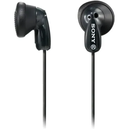 Sony MDRE9LPB - Auriculares de Botón, Color Negro, Intraurales, Alámbrico