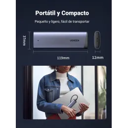 UGREEN Carcasa SSD M.2 NVMe USB C 3.2 Gen 2