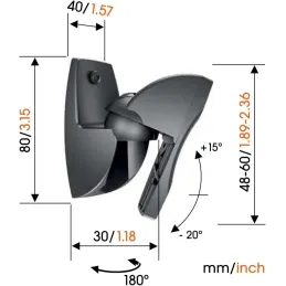 Soporte de Pared Universal para Altavoces