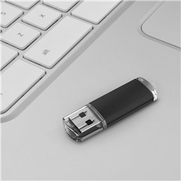 unidad de memoria flash USB de 8 GB, memoria USB, memoria USB 2.0, diseño de metal gris