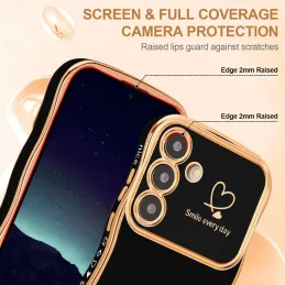 Funda para Samsung Galaxy S24,Bonito Marco Ondulad