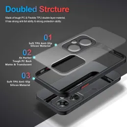 Funda Oneplus Nord CE 3 Lite 5G transparente Negra
