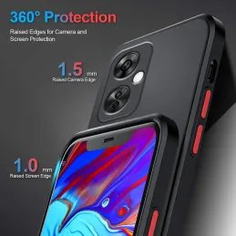 Funda Oneplus Nord CE 3 Lite 5G transparente Negra