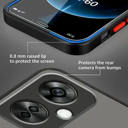 Funda Oneplus Nord CE 3 Lite 5G transparente Negra