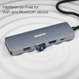 BENFEI Hub USB C 5 en 1 con HDMI 4K, 1*USB-A 3.2 G