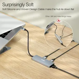 BENFEI Hub USB C 5 en 1 con HDMI 4K, 1*USB-A 3.2 G