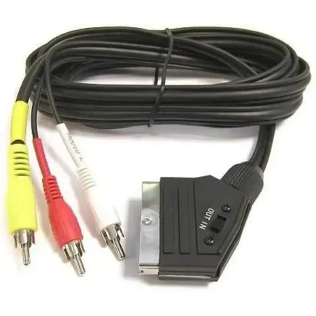 Cable SCART a 3 Conectores RCA Macho a Macho