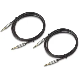 2 Cables de audio estéreo 3,5 mm macho 1.2 m