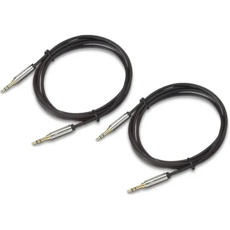 2 Cables de audio estéreo 3,5 mm macho 1.2 m