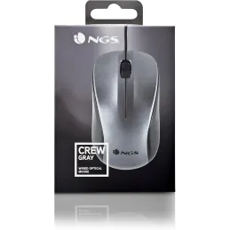 NGS Crew - Ratón Óptico 1200dpi con Cable USB