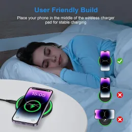 Cargador inalámbrico rápido 15 W