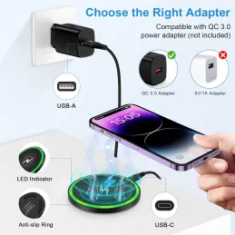 Cargador inalámbrico rápido 15 W