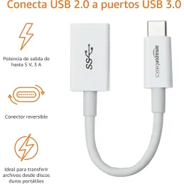 Amazon Basics Cable Adaptador convertidor Hembra d