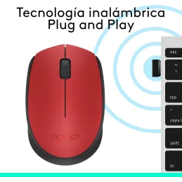 Logitech M171 Ratón inalámbrico para PC, Mac, port