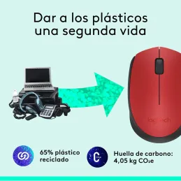 Logitech M171 Ratón inalámbrico para PC, Mac, port