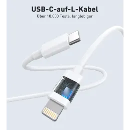 Pack of 2 20 W USB-C Fast Charger + 2 m USB-C