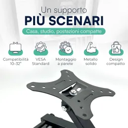 Soporte de Pared STAFFATV1032 para Monitor LCD, LE