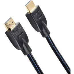Cable HDMI trenzado - 1.8 m, Negro