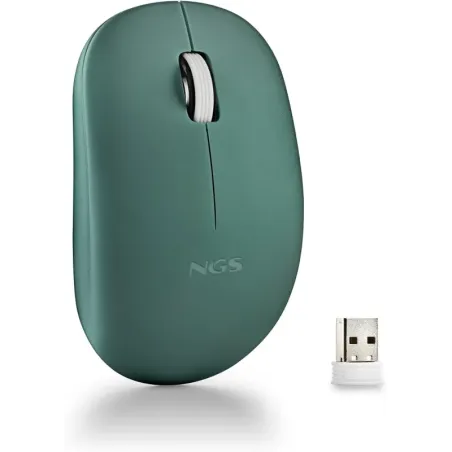 NGS Fog Pro Green - Ratón Inalámbrico Óptico