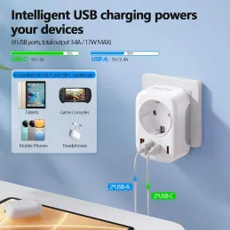 Bigfish Adaptador Enchufe UK Ingles Irlanda Tipo G