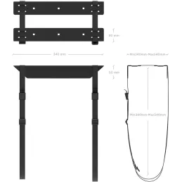 AISENS Soporte para CPU Debajo de Escritorio con C