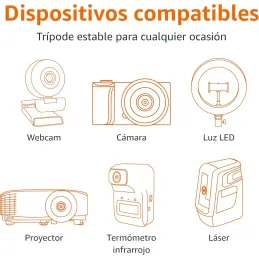 Amazon Basics Trípode ligero de 127 cm con funda,