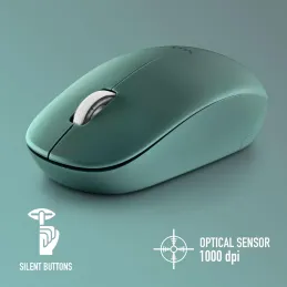 NGS Fog Pro Green - Ratón Inalámbrico Óptico