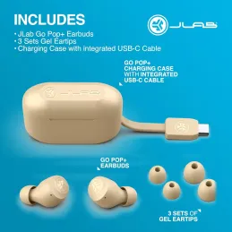 JLab Go Air Pop+ Auriculares Inalambricos Bluetooth