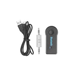 Receptor / adaptador de música Bluetooth para coche de 3,5 mm con micrófono