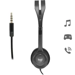 Logitech H111 Auriculares con Cable, Sonido Estére