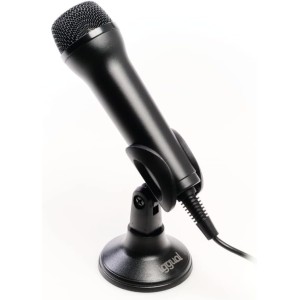 Iggual - Micrófono USB con Soporte para PC y Consola