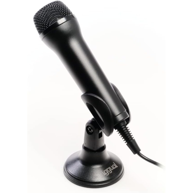 Iggual - Micrófono USB con Soporte para PC y Consola