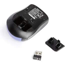 Ratón inalámbrico con Receptor USB Nano, Color Azu
